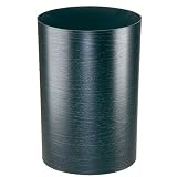 Umbra Treela 3-Gallon Polypropylene Waste Can, Ebony Wood grain