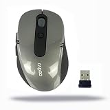 2.4G Nano Wireless Rf Laser Mouse Set with Dpi Switch Silver (800-1200 DPI) by