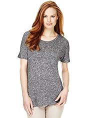Scoop Neck Metallic Top