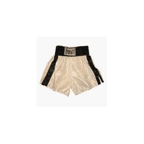 Everlast White Satin Boxing Trunks by