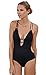 Sexy One Piece Bikini Monokini Swimsuit Bathing Backless Swimwear (L, Black)