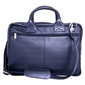 Leatherbay Princeton Leather Briefcase - Black