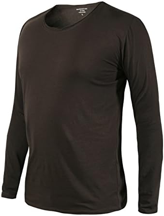 Match K|G Mens Basic T-shirts Series Crewneck/Long sleeve/Slim fit #ST801(US 2XL (Tag size 4XL),T603_Coffee)