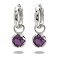 Rafaela Donata Argento Classico Creolen Sterling Silber Zirkonia lila 60800222