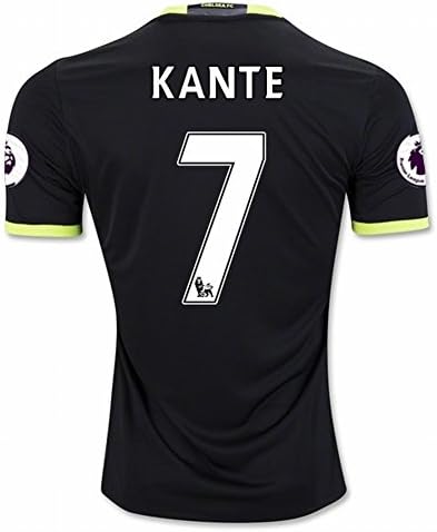 2016 2017 New Football Soccer Chelsea 7 KANTE Away Jersey Black