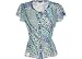 Petite Notations Bright Abstract Print Blouse