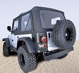 Rugged Ridge Jeep Replacement Soft Top Covers Black Den Jeep Wrangler 1988 to 1995 W/Door Skins