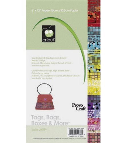 Cricut 6''x12'' Paper Pad - Tags, Bags, Boxes