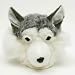 Ski Hat or Helmet Cover. Fluffy Adorable Husky Can Be Worn As a Hat.