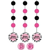 Super Stylish 13th or 16th Birthday Hanging Danglers 3 Per Pack Super Stylish 13th or 16th Birthday Hanging Danglers 3 Per Pack