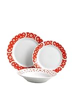 ZZZ_Merry Christmas Vajilla 18 Piezas Blanco/Rojo