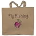 Fly Fishing Princess Totebag (Cotton Tote / Bag)