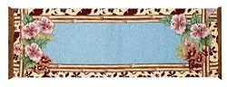 Tropical Table Top Runner Hawaiian Floral Design
