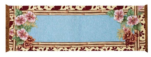 Tropical Table Top Runner Hawaiian Floral Design