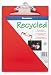 Saunders 21601 Recycled Clipboards, Plastic, Letter Size, Red Opaque, Carton of 12