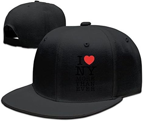JUNJ Unisex Outdoor Walk I Love NY More Than Ever Cap Hat Adjustable Flat Along Cap