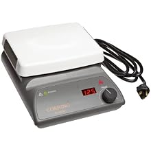 Corning 6795-400D PC-400D Hot Plate, Digital Display, 5" x 7" Pyroceram Top, 7.75 x 4.25 x 11" (L x W x H), 5 to 550 Degrees C, 120V/60Hz
