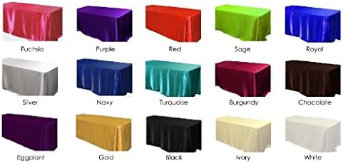 Uwant 90x132" Rectangle Satin Tablecloth