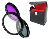MicroInformatique - Zeikos ZE-FLK58 58mm Ensemble de filtre en verre - 3 Pi�ces (UV, Polariseur, Fluorescent) Professionel MULTI-COATED