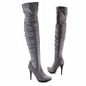 Damen Schuhe, STIEFEL, 6405-dark, Stretch Textil