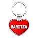 Graphics and More Metal Keychain Key Chain Ring I Love Heart Names Female M Mari - Maritza