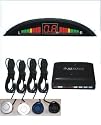 Silver Rear Car Parking Reversing Buzzer & LED Sensors 4 safe sensor
