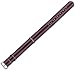 NATO Ballistic Nylon Watch Band - Black with Grey & Red stripes - 22mm