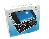 Ultrathin Bluetooth Slide-out Keyboard Hard Case for Apple Iphone 4 - Black