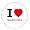www.bassklarinette.com - I love Bassklarinette Aufkleber - 6 cm Durchmesser