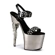 7 1/2 Inch Sexy High Heel Shoes Gun Heel Bullet Ammo Straps