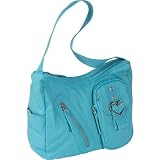 Dolce Girl Canvas Hobo with Hearts