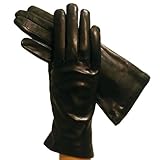IMAGE OF Women's Italian Leather Gloves Lined in Silk.