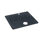 Swanstone KSSB-3322-015 33-Inch by 22-Inch Large Single Bowl Kitchen Sink, Black Galaxy Finish