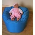 Zippy - Baby Bean Bag Feeding Pod Pillow - Wipe Clean Fabric - Brown'