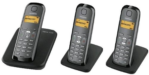 Gigaset - AS280 Trio - Téléphone sans fil DECT / GAP - Noir