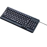 ELECOM �L�[�{�[�h USB&PS/2�ڑ� �����u������ ���{��101�L�[ �u���b�N TK-UP01MABK