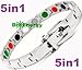 Titanium Magnetic Energy Germanium Armband Power Bracelet Health Bio 5in1 Bio 300