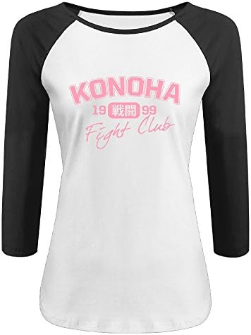 Konoha Fight Club Organic Women Midweight Jersey Half Sleeve T Shirts