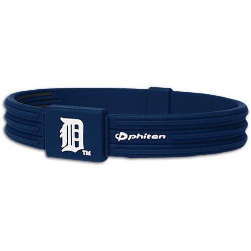 PHI-TEN MLB Authentic Bracelet, Detroit Tigers, Large (7.5 Inches)