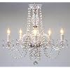 New! AUTHENTIC ALL CRYSTAL CHANDELIERS H25" X W24"