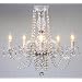 New! AUTHENTIC ALL CRYSTAL CHANDELIERS H25" X W24"