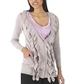 Go International&reg; Ruffle Sweater - Morning Fog
