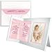 "Angels Sing...Blessings on Your Baptsim" Personalized Picture Frame Gift - Girl