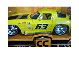 Diecast JaDa '63 Corvette Stingray Deep Dish Rubber Treaded Mags - Opening Features Extreme Detail Limited Edition 1/24 Scale