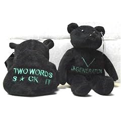 WWE / WWF 1999 - Attitude Bears / Beanie - D-GENERATION - ORIGINAL LICENSE TAG - NEW