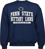 Penn State Nittany Lions Navy Wordmark Logo Crew Neck Fleece Sweatshirt