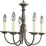 Progress Lighting P4009-20 5-Light Chandelier, Antique Bronze