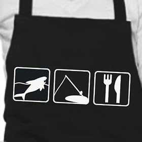 Angler Triathlon - Cooking / BBQ Apron - black - one size - The Perfect Gift!