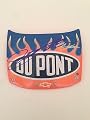 Jeff Gordon NASCAR Dupont Racing Flames Pepsi Signed 4x4 Plastic Hood #15 - Autographed NASCAR Miscellaneous Items