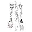 REED and BARTON SILVERPLATE GW 3PC SAFARI CHILD SET